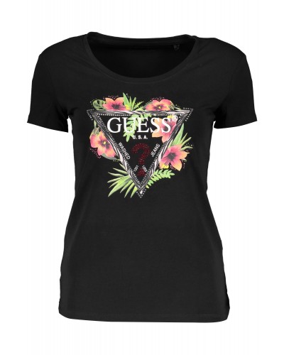 GUESS JEANS T-SHIRT MANICHE CORTE Donna