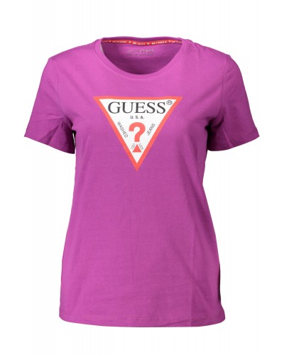 GUESS JEANS T-SHIRT MANICHE CORTE Donna