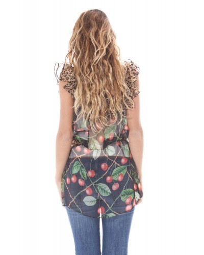 JOHN GALLIANO CAMICIA MANICHE CORTE Donna