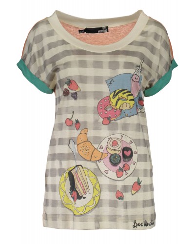 LOVE MOSCHINO T-SHIRT MANICHE CORTE Donna
