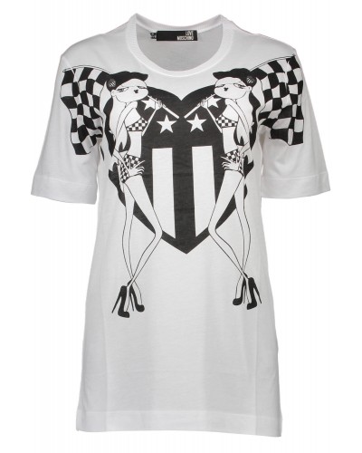 LOVE MOSCHINO T-SHIRT MANICHE CORTE Donna