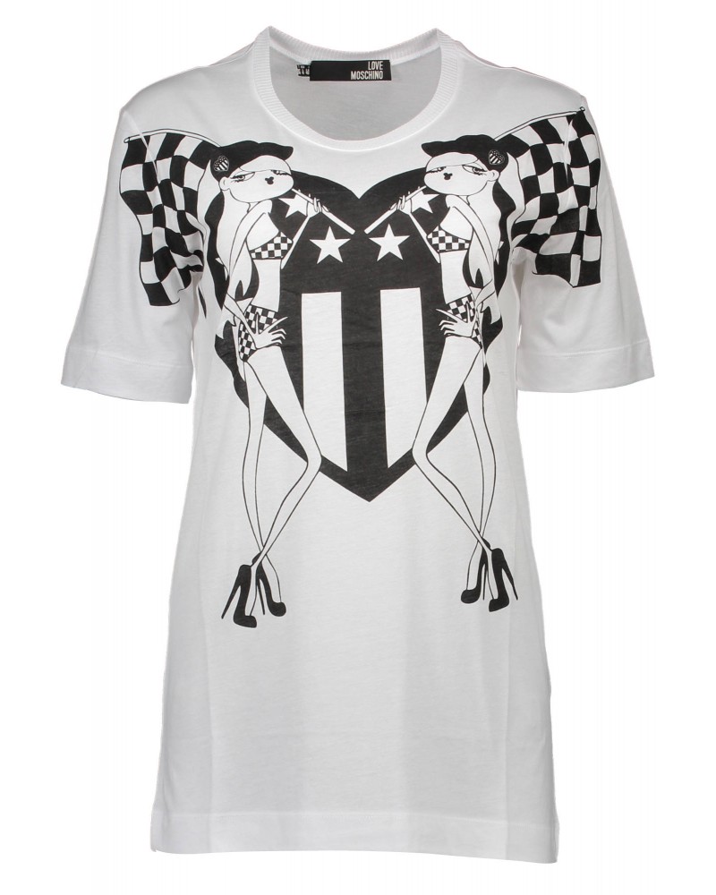 LOVE MOSCHINO T-SHIRT MANICHE CORTE Donna