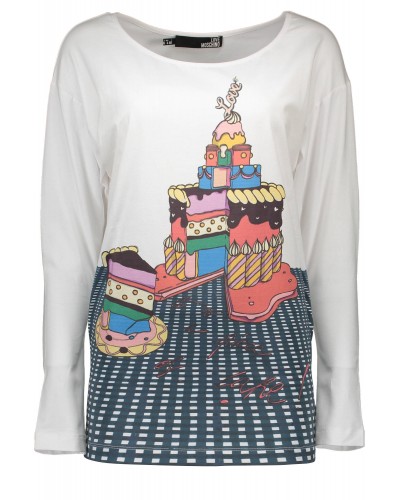 LOVE MOSCHINO T-SHIRT MANICHE LUNGHE Donna