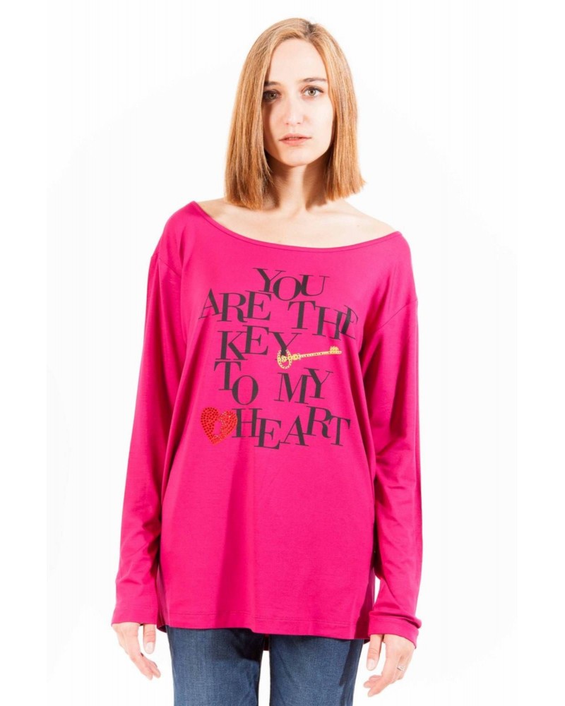 LOVE MOSCHINO T-SHIRT MANICHE LUNGHE Donna
