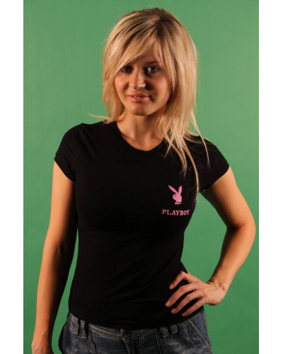 PLAY BOY T-SHIRT MANICHE CORTE Donna