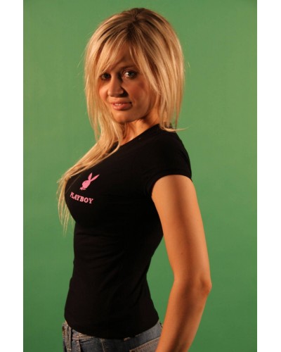 PLAY BOY T-SHIRT MANICHE CORTE Donna