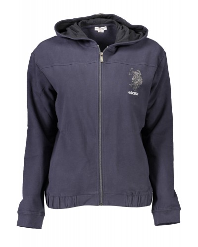 U.S. POLO FELPA CON ZIP Donna