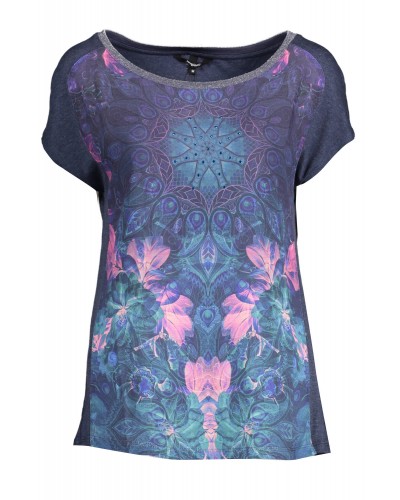 DESIGUAL T-SHIRT MANICHE CORTE Donna