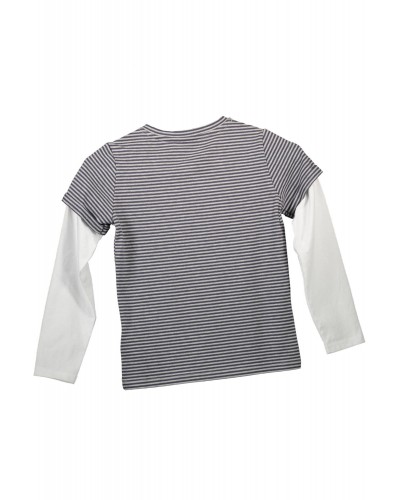 GUESS JEANS T-SHIRT MANICHE LUNGHE Bambino