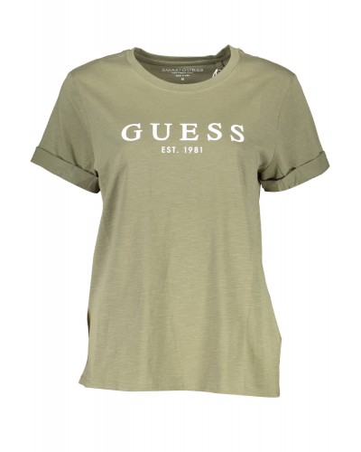 GUESS JEANS T-SHIRT MANICHE CORTE Donna