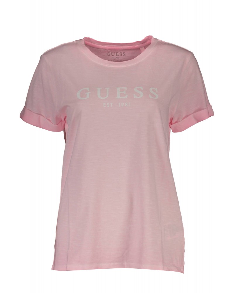 GUESS JEANS T-SHIRT MANICHE CORTE Donna