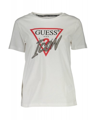 GUESS JEANS T-SHIRT MANICHE CORTE Donna
