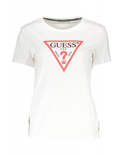 GUESS JEANS T-SHIRT MANICHE CORTE Donna