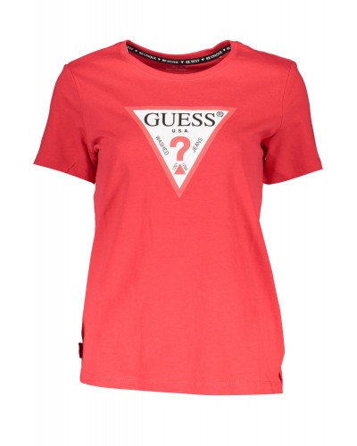 GUESS JEANS T-SHIRT MANICHE CORTE Donna