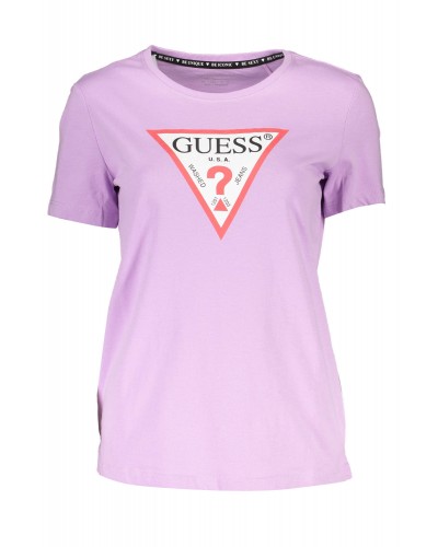 GUESS JEANS T-SHIRT MANICHE CORTE Donna