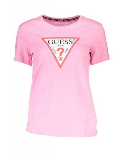 GUESS JEANS T-SHIRT MANICHE CORTE Donna