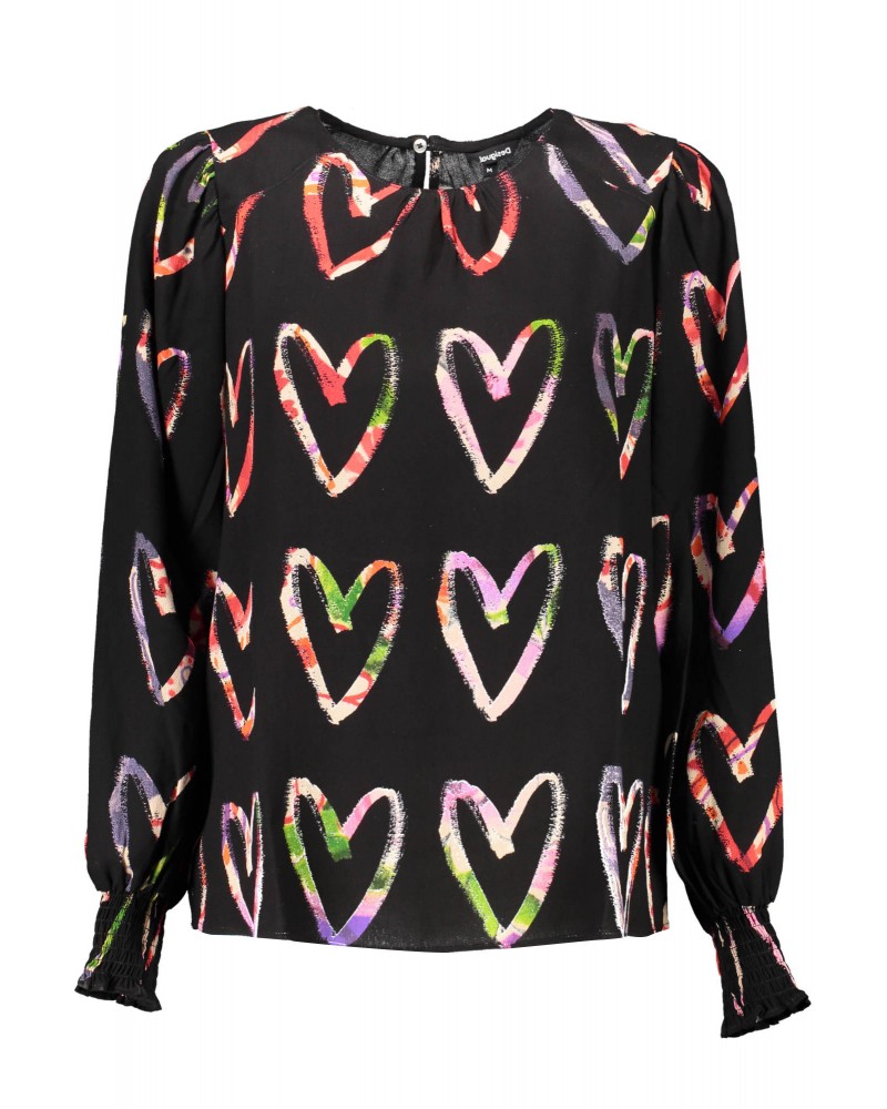 DESIGUAL T-SHIRT MANICHE LUNGHE Donna
