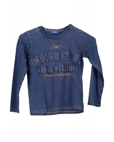 GUESS JEANS T-SHIRT MANICHE LUNGHE Bambino