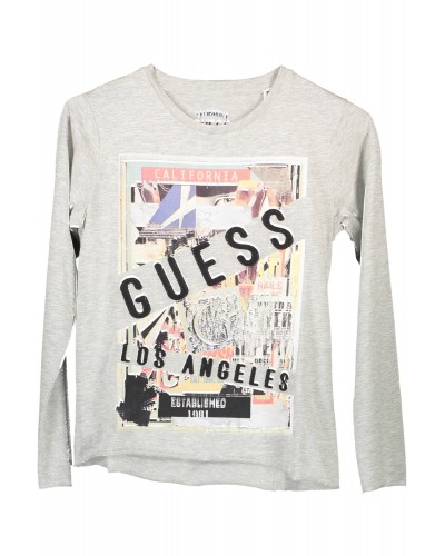 GUESS JEANS T-SHIRT MANICHE LUNGHE Bambino