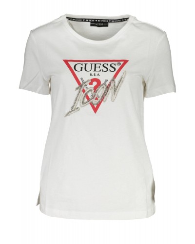 GUESS JEANS T-SHIRT MANICHE CORTE Donna