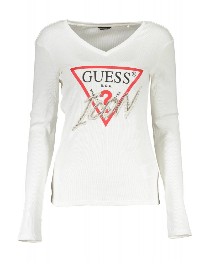 GUESS JEANS T-SHIRT MANICHE LUNGHE Donna