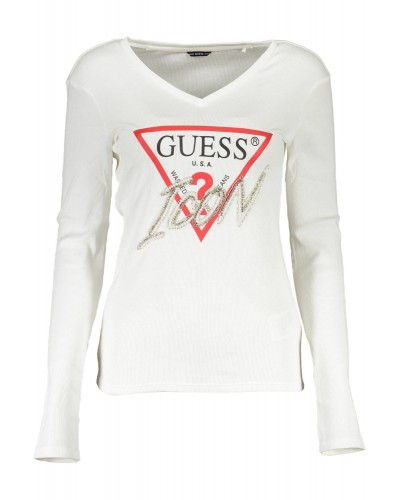 GUESS JEANS T-SHIRT MANICHE LUNGHE Donna