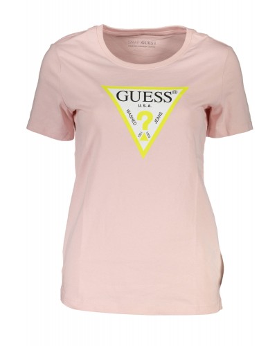 GUESS JEANS T-SHIRT MANICHE CORTE Donna