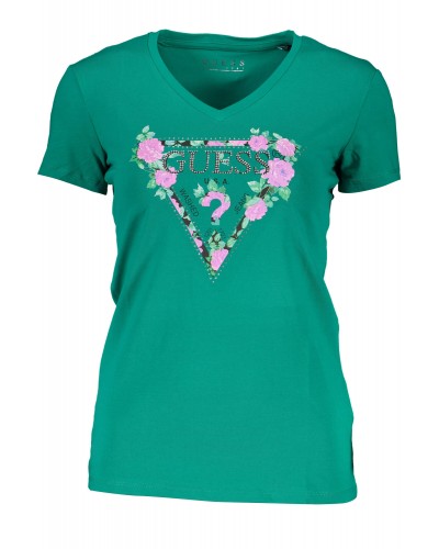 GUESS JEANS T-SHIRT MANICHE CORTE Donna
